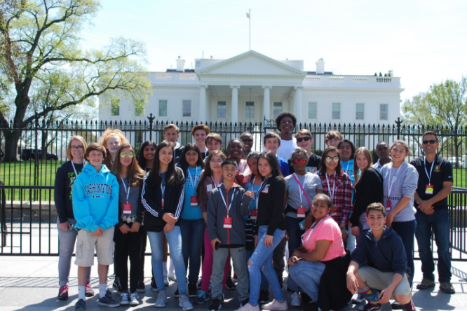 Twenty seven 8th-grade students spent part of Spring Break exploring historical sites in Washington DC and New York City!