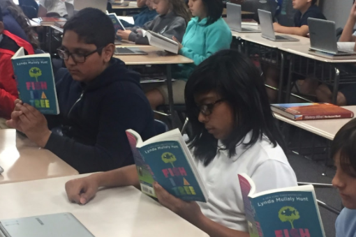 6th grade launched a special reading unit focused on the book a Fish in the Tree.  This unit was inspired by our experience with “A Touch of Understanding” this year.