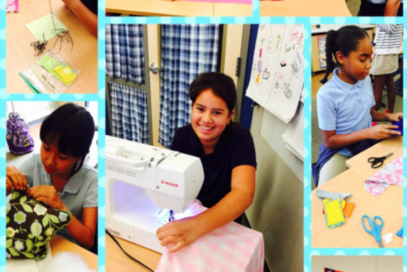The students in Mrs. Grimaldi’s “Let’s Get Sewing” elective wanted the learning to continue past the elective rotation, so the elective became an AS Live Club! #JoyfulLearning