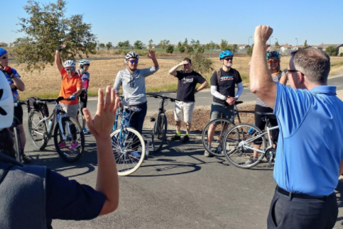 The North Natomas Transportation Management Association did a bike tour with bicycle advocates from around the state, and made sure to stop by Westlake Charter School. Participants were in awe of the program WCS has created in partnership with our community. #Explorerpride