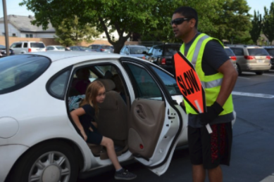 Parent volunteer, Kalpesh Patel, demonstrates #excellence by helping our community arrive safely to school everyday in our parking lot. 
Thank you, Kal!