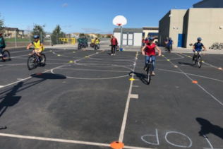 Our 5th grade explorers are learning about everything from bike and helmet fit to how to be safe on the road! Thank you Project Ride and North Natomas Transportation.