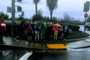 Huge thanks to our parents who volunteer with the Walking School Bus each day! Some parents walk, and others scan students each morning and afternoon - rain or shine! Thank you for your dedication!