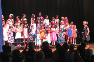 Thank you to Rachel Songer for leading our students in a fun evening of Disney songs at our spring Glee Concert.