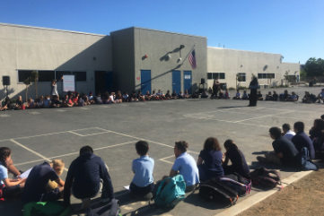 There were celebrations of community happening all over campus as our grade levels came outside for grade level morning meetings.