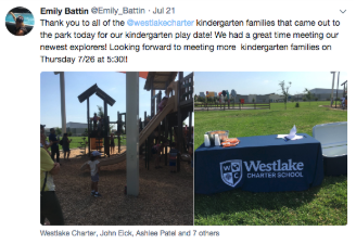 Westlake Charter staff had a great time meeting our newest explorers! We want to thank all of the #WestlakeCharter kindergarten families that came out to the kindergarten play dates!