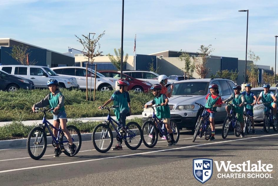 Our 5th graders have participated in Project Ride Smart, where Jibe team members have instructed students on bike safety. The program has included videos, helmet and bike fitting, blacktop practice, and street rides. These students have learned how to scan for safety, merge, turn signals, and so much more!