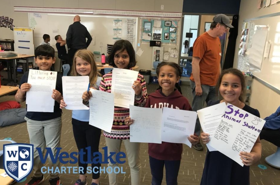3rd grade explorers finished their opinion writing unit by sharing their editorials, petitions, and informational letter writing with families and staff. Students shared their opinions on topics like; animal shelters, littering, school lunches and many more.