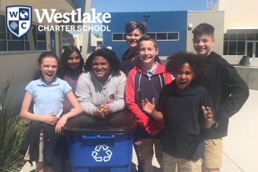 Our middle school leadership elective is demonstrating the core value of Stewardship by running the recycling initiative on our campus. #WCSStewardship