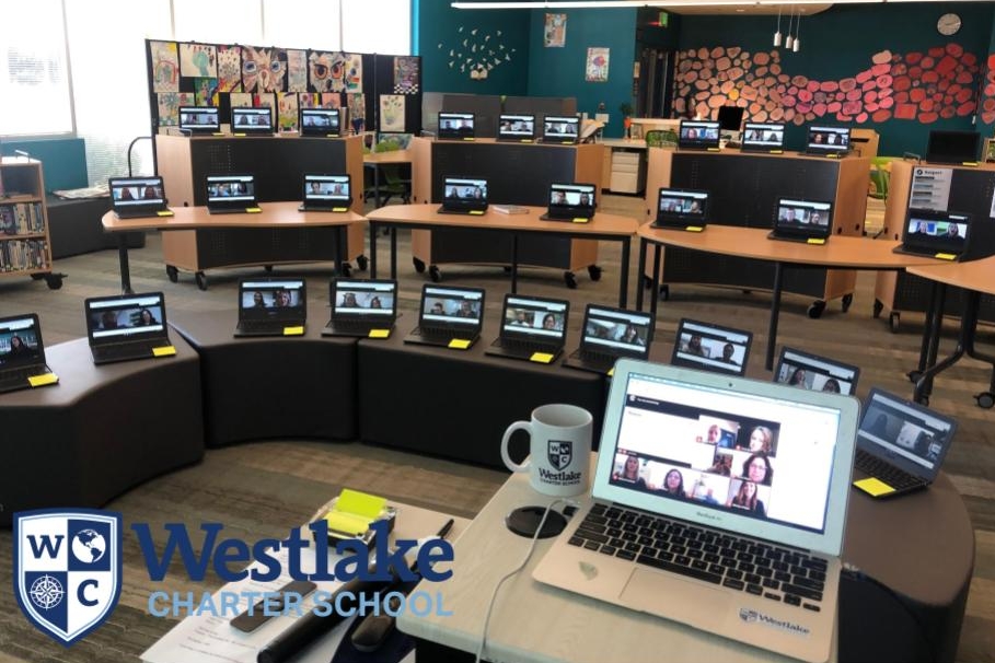 Our certificated and classified staff collaborated in Professional Development this week as we prepare for school to start on August 12th! We even set up a chromebook coliseum in the Library so that staff could break out and collaborate in small groups, while still seeing the presenter!