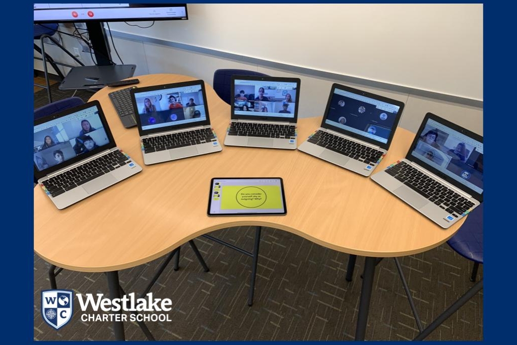We have seen breakout rooms taking place all over campus to allow for students to connect in small groups or partner work. Thank you, Explorer families, for being so flexible with these new  and innovative digital practices during this time of distance learning. #WestlakeCharter