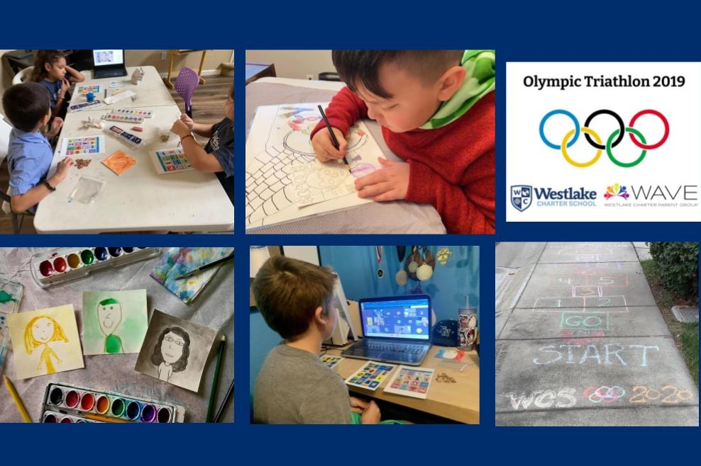 Thank you to Amber Hustead, Shari Kantor, and Rocio Owens for  partnering with our Specialties teachers to lead our Olympic Triathlon Event Day. Students loved playing Loteria in Spanish, creating rainbow self portraits in Art, and playing minute to win it games, obstacle courses, and beach ball challenges in PE! Thank you to our families for participating in this day with our students.