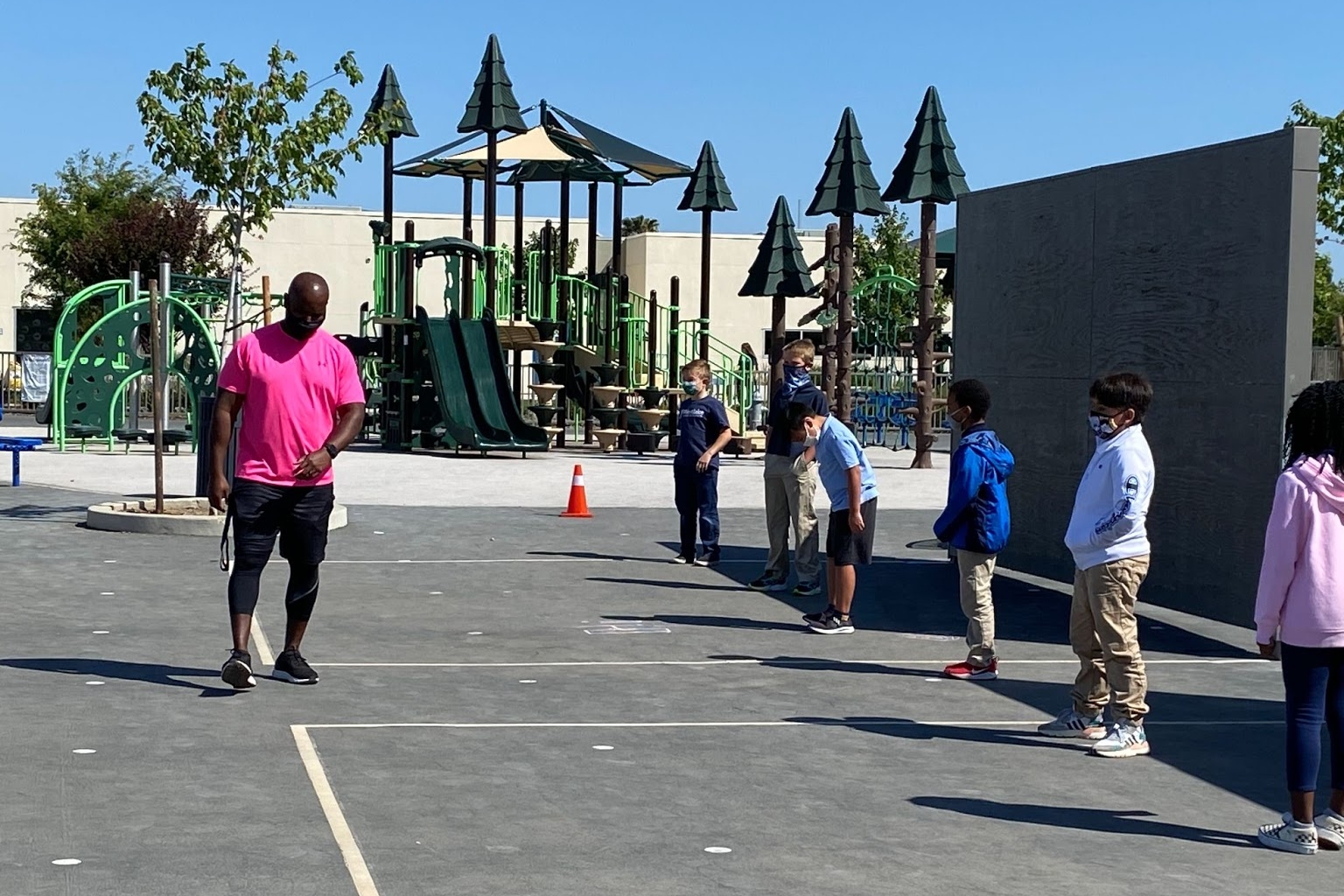 Our Explorer students safely enjoyed relay races on the blacktop during morning break this week. #WestlakeCharter