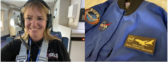 Westlake Charter School teacher Domina Stamas flew on an educational mission with NASA to the stratosphere this summer!