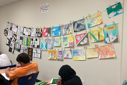 Our 9th grade artists are filling their classroom with amazing Art Work.  Our three art studio classes are just some of the amazing elective offerings at Westlake Charter High School! A huge shout out to Ms. Firsty and her artists!