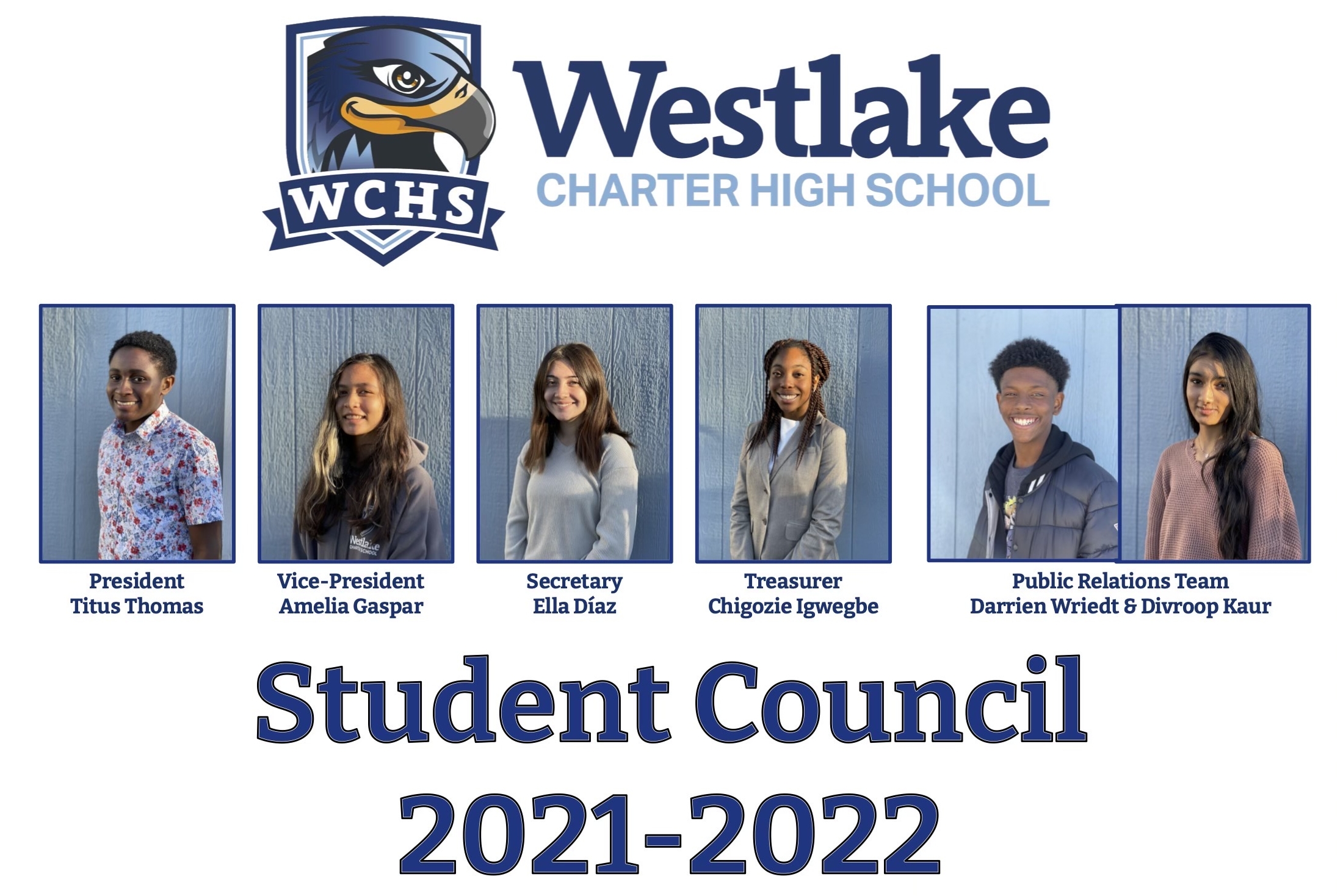 Our high school had their first Student Government Elections! Congratulations to every student who ran for a position! Introducing our founding WCHS Student Government: President: Titus Thomas, Vice President: Amelia Gaspar, Secretary: Ella Diaz, Treasurer: Chigozie Igwebe, Public Relations: Darrien Wriedt & Divroop Kaur