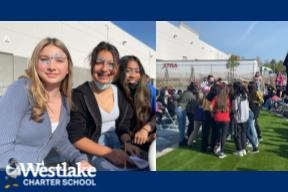 Our Westlake Charter High School student leadership team held an athletics rally this week celebrating our boys basketball, girls basketball, boys volleyball, and girls soccer teams!