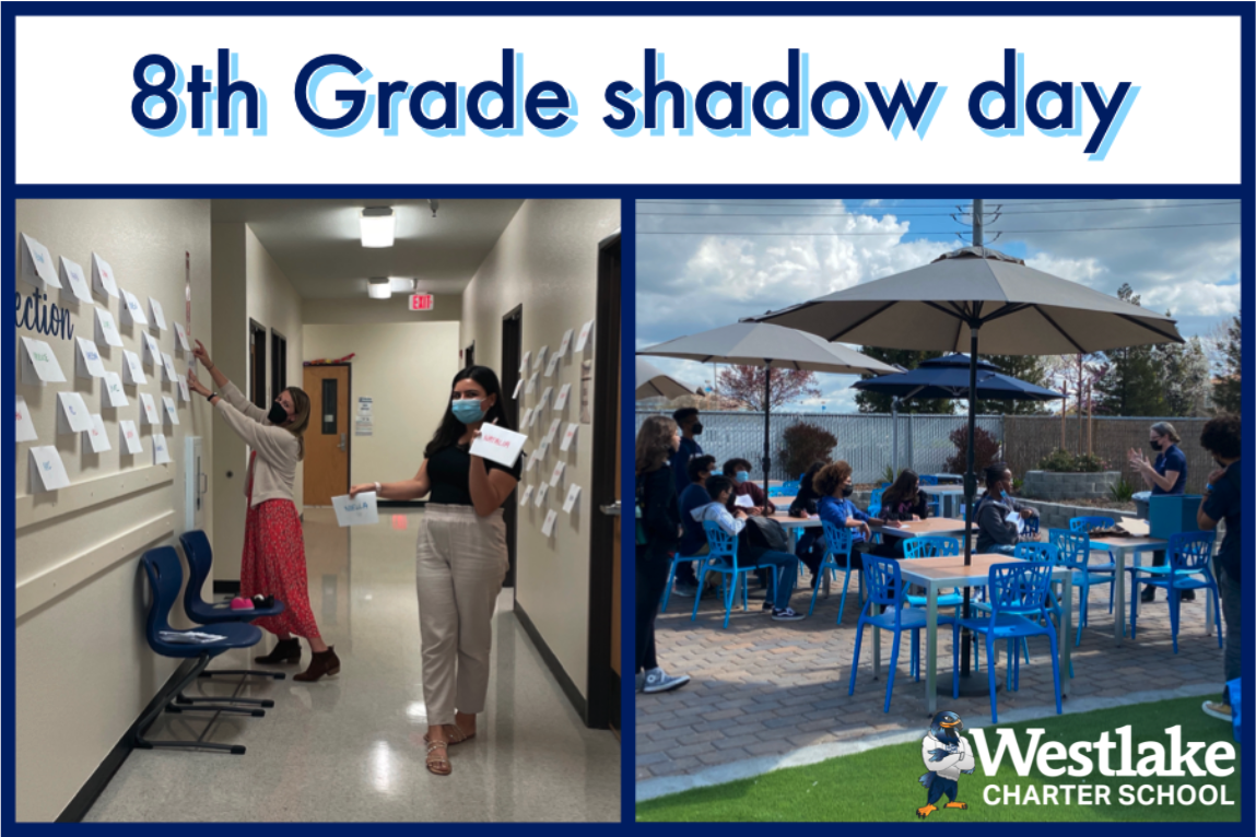 Our first 8th grade shadow day was a huge success! Our 8th grade students visited WCHS last Friday where 9th grade leaders gave tours of the high school. Students learned about academics, athletics, activities and so much more. Our 8th grade students are looking forward to high school! Thank you to our amazing drivers Amber Hustead and Karyn Najera! #WestlakeCharter