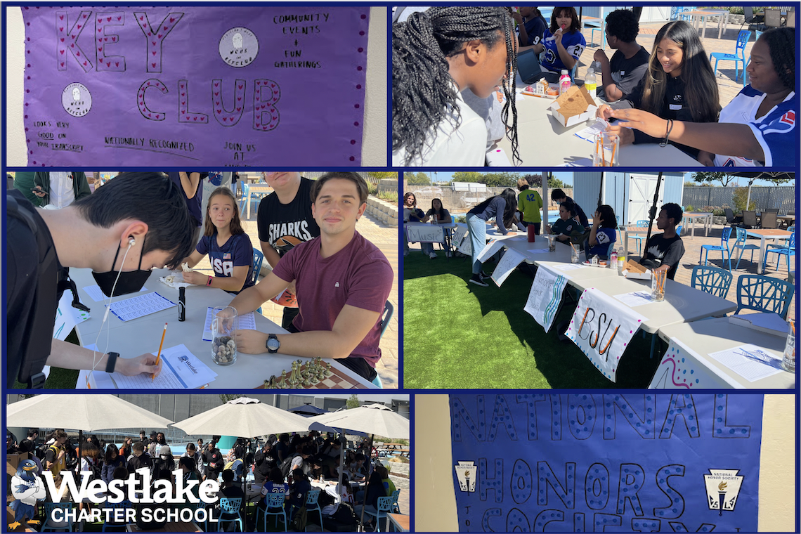During lunch last week our 9th and 10th graders participated in Club Rush. During Club Rush students met with club leaders to learn about the purpose of each club and sign up for the clubs that they are interested in!