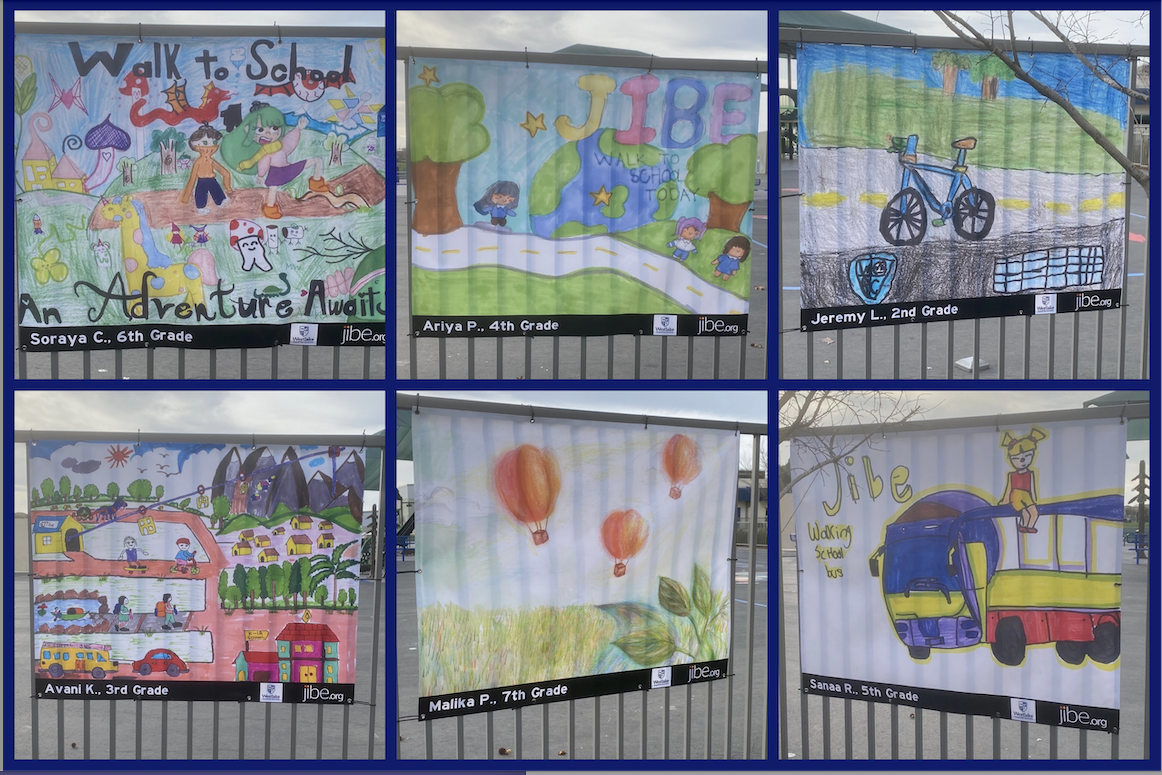 Congratulations to our JIBE Art Banner Contest Winners: Samantha C., Jeremy L., Ariya P., Gabriella M., Malika P., Soraya C., Avani K., Sanaa R.! Take a moment to check out the banners hanging along our Maybrook gate. #WCSExcellence