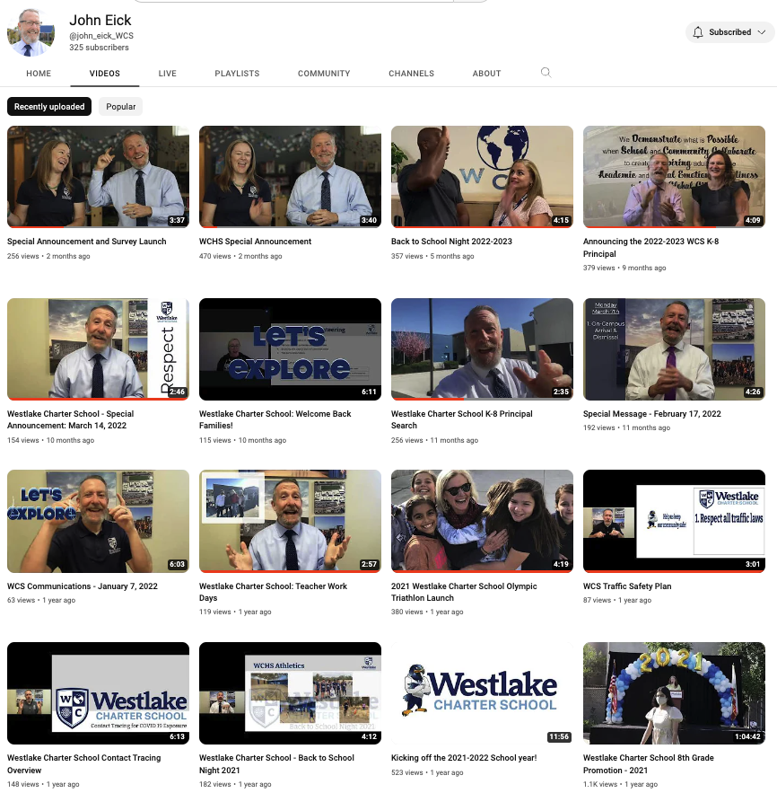 Watch Westlake Charter School videos to learn more about us and our culture