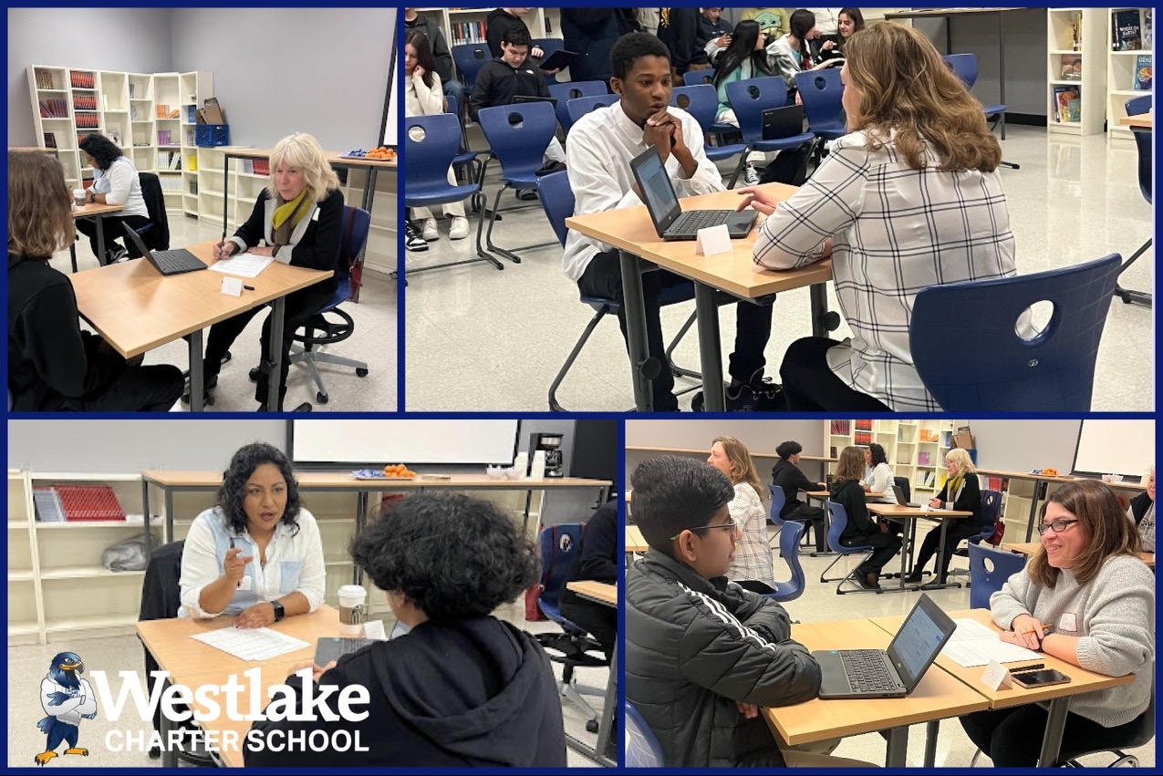 Ninth grade ELA students participated in mock interviews at WCHS to practice positive communication and professionalism.  Community volunteers took the time to meet with students, review their resumes, and give feedback.  What a great demonstration of what is possible when school and community collaborate!