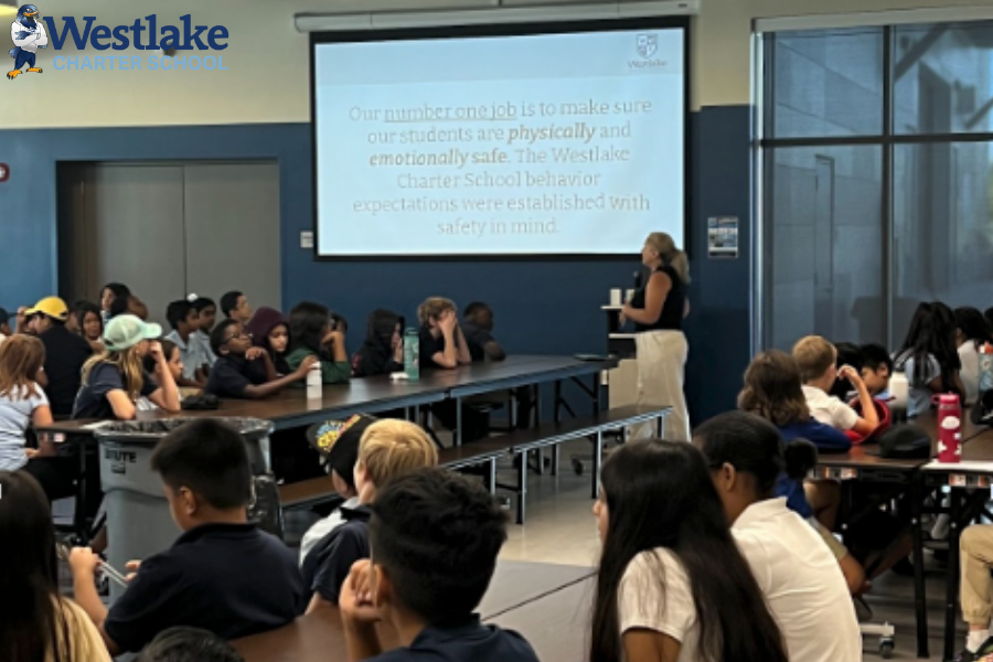Across campus, our staff has been working diligently to ensure all students understand the behavioral expectations at school. On the K-8 campus, our PBIS team (PBIS = Positive Behavioral Interventions and Support) developed presentations and lessons to share these expectations with our students. We will continue to review and reinforce expectations all year long.