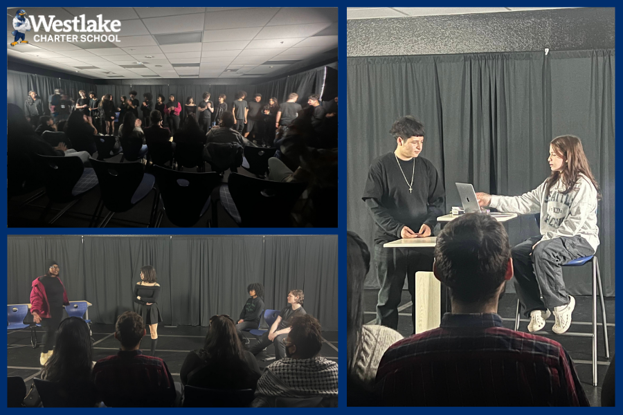 Congratulations to Mr. Rubin and his WCHS theater class on their end-of-semester theater performance. The black box theater provided the opportunity for audiences to experience the magic of theater and appreciate the actors’ hard work up close.