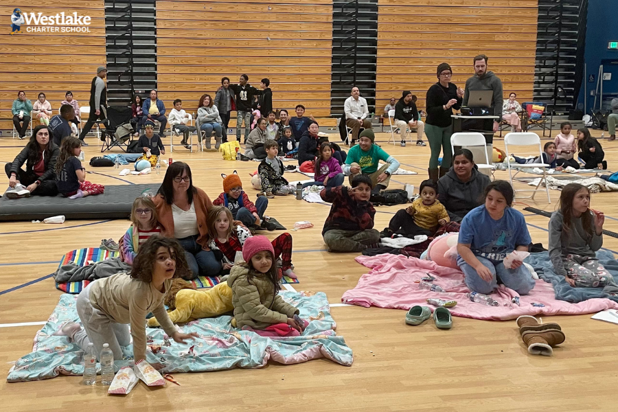 K-12 Movie Night hosted by WAVE at our Mabry campus was a blast! Students and their families came with pillows, blankets, and in their cozy clothes watched Mario Brothers in our gym!
