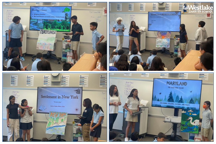 Our 8th grade team has been creating #JoyfulLearning opportunities for their students. Mr. Aichele and Ms. Ho’s students completed the annual Colonies Campaign where students presented their colony to 5th graders. Thank you to the MANY staff members who showed up to support the sales pitch!