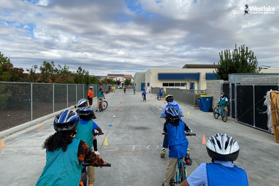 Our 5th grade team has partnered with Jibe and Project Ride Smart to teach students all about how to safely ride a bike! Some students are riding bikes for the first time, others are learning hand signals, how to look for traffic, right of way, basic bike repair and more! This is another way we demonstrate what is possible when school and community collaborate!