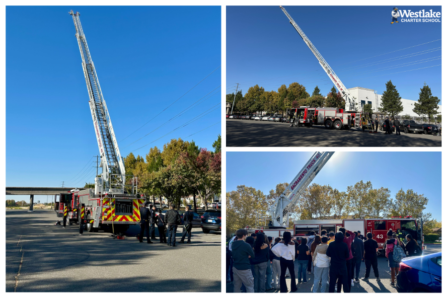 The WCHS Red Cross Club hosted an engaging fire safety presentation led by the Sacramento Fire Department. Firefighters arrived on campus with their fire truck and even extended the ladder for a full effect! The team covered essential topics like common household fire hazards, prevention tips, creating an effective escape plan, and the proper use of various fire equipment. Students had a fantastic time exploring the fire truck up close and asking plenty of questions!