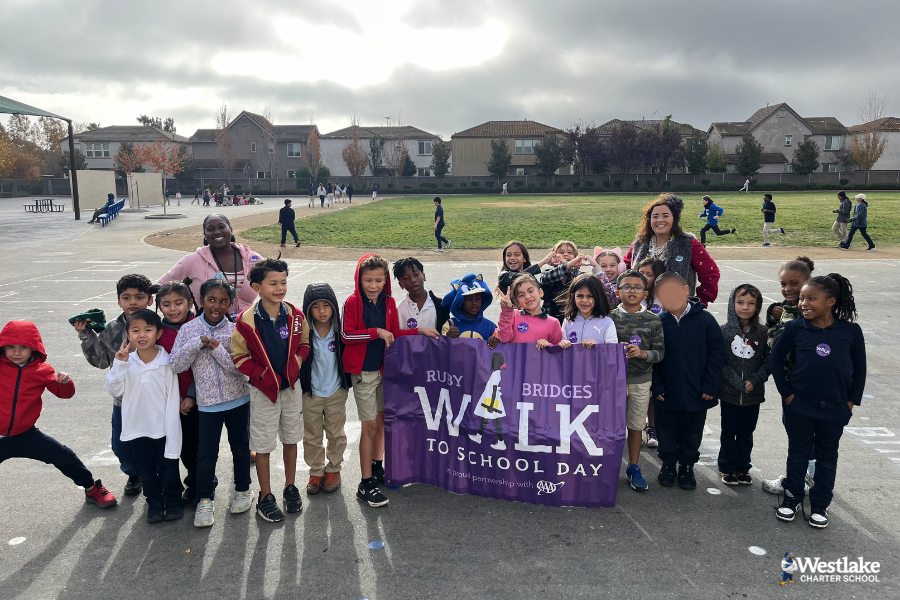 Our First Grade Explorers set off on a memorable adventure for Ruby Bridges Walk to School Day, teaming up with JIBE to explore the inspiring story of Ruby Bridges. Together, they celebrated the joy of discovery and learning, while deepening our understanding of courage and resilience.