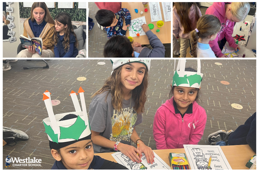 Holidays Around the World is one of the ways we highlight Our Place in a Global World! This week, our K-8 students came together to explore holidays from different cultures. Older Explorers teamed up with younger Explorers to create crafts inspired by the different holidays. #WCSGlobalPerspective