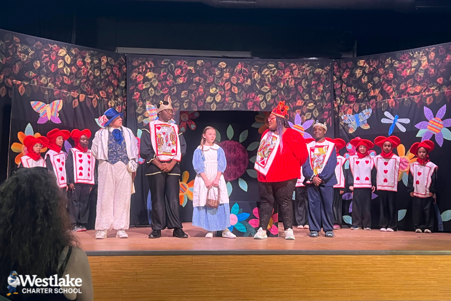 Kindergarten-8th Grade Explorers wowed at this year’s Missoula Children’s Theater performance of Alice in Wonderland.  They spent a long week rehearsing and performed two shows on Saturday to packed houses. Way to go Explorers and thank you to our WAVE partners who help make this possible.